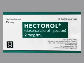 Hectorol 2 mcg/mL intravenous solution