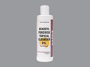 benzoyl peroxide 6 % topical cleanser