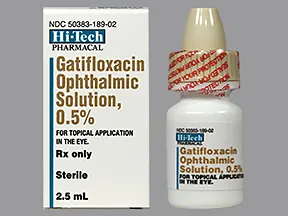 gatifloxacin 0.5 % eye drops