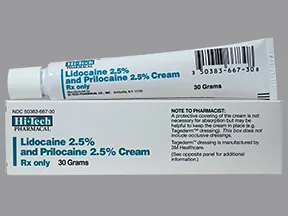 lidocaine-prilocaine 2.5 %-2.5 % topical cream