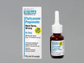 fluticasone propionate 50 mcg/actuation nasal spray,suspension