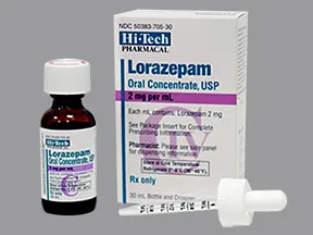 lorazepam 2 mg/mL oral concentrate