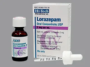 Lorazepam oral concentrate high