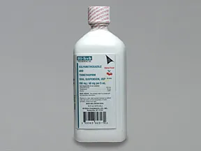 sulfamethoxazole 200 mg-trimethoprim 40 mg/5 mL oral suspension