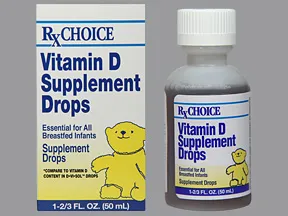 cholecalciferol (vitamin D3) 10 mcg/mL (400 unit/mL) oral drops