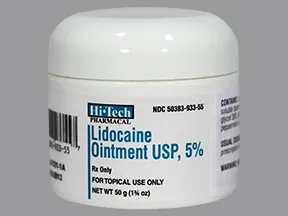 lidocaine 5 % topical ointment