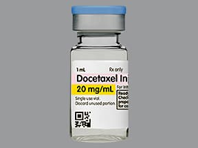 docetaxel 20 mg/mL (1 mL) intravenous solution
