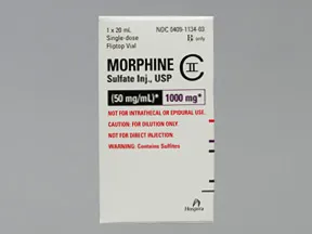 morphine 50 mg/mL intravenous solution