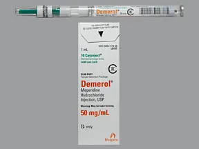 Demerol (PF) 50 mg/mL injection syringe