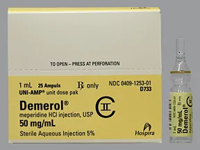 Demerol (PF) 50 mg/mL injection solution