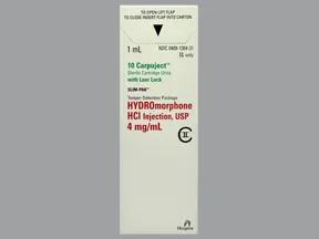 hydromorphone 4 mg/mL injection syringe