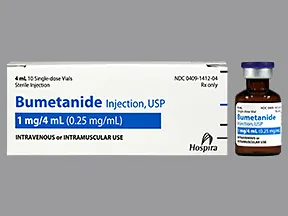 bumetanide 0.25 mg/mL injection solution