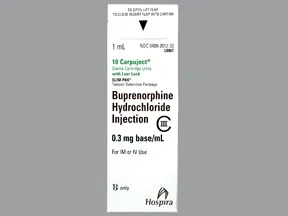 buprenorphine HCl 0.3 mg/mL injection syringe