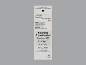 ketorolac 30 mg/mL injection cartridge