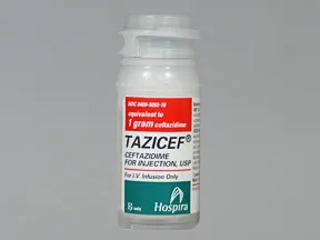 Tazicef 1 gram intravenous solution