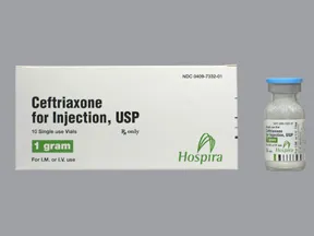 ceftriaxone 1 gram solution for injection