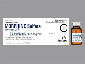 morphine (PF) 0.5 mg/mL injection solution