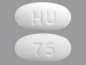 irbesartan 75 mg tablet