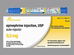 epinephrine 0.3 mg/0.3 mL injection, auto-injector