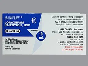 What Is Lorazepam Injection Used For