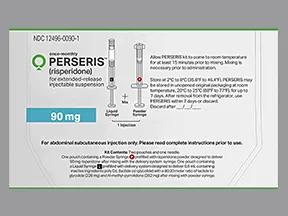 Perseris 90 mg abdominal subcutaneous ext. release suspension syringe
