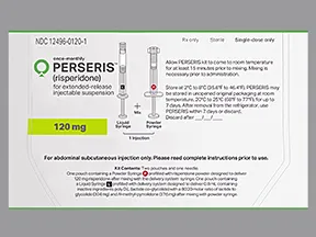 Perseris 120 mg abdominal subcutaneous ext. release suspension syringe