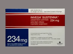 Invega Sustenna 234 mg/1.5 mL intramuscular syringe