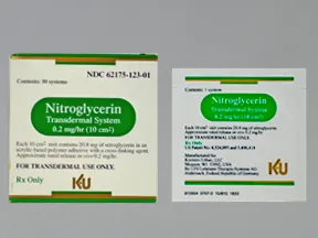 nitroglycerin 0.2 mg/hr transdermal 24 hour patch