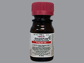 diazepam 5 mg/mL oral concentrate