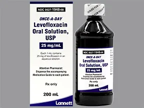 levofloxacin 250 mg/10 mL oral solution