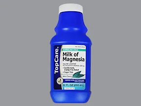 Milk of Magnesia 400 mg/5 mL oral suspension