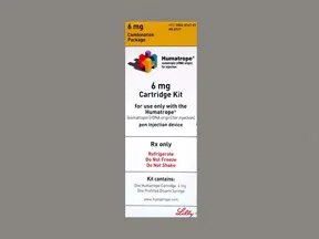 Humatrope 6 mg (18 unit) injection cartridge