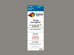 Humatrope 12 mg (36 unit) injection cartridge