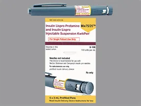 insulin lispro protamine-lispro 100 unit/mL (75-25) subcutaneous pen
