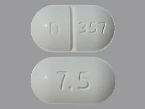 hydrocodone 7.5 mg-acetaminophen 325 mg tablet