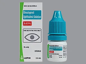 bimatoprost 0.03 % eye drops