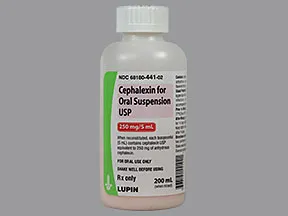 cephalexin 250 mg/5 mL oral suspension