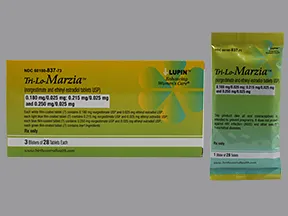 Tri-Lo-Marzia 0.18 mg/0.215 mg/0.25 mg-25 mcg tablet