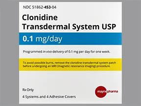 clonidine 0.1 mg/24 hr weekly transdermal patch