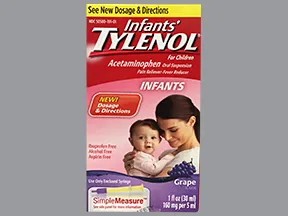 Infant's Tylenol 160 mg/5 mL oral suspension