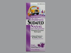 Children's Sudafed 15 mg/5 mL oral liquid