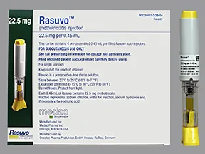 Rasuvo (PF) 22.5 mg/0.45 mL subcutaneous auto-injector