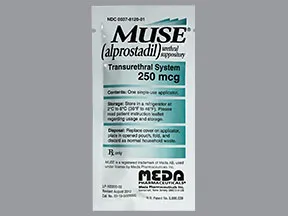 Muse 250 mcg intra-urethral suppository