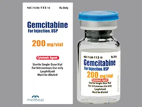 gemcitabine 200 mg intravenous solution