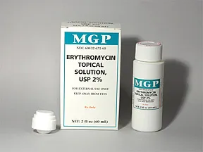 erythromycin with ethanol 2 % topical solution