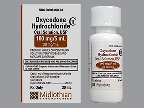 oxycodone 20 mg/mL oral concentrate