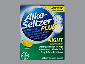 Alka-Seltzer Plus Night 6.25 mg-7.8 mg-10 mg-500 mg efferves. tablet