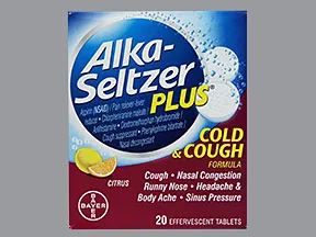 Alka-Seltzer Plus C/C(PE,DM) 2 mg-7.8 mg-10 mg-325 mg efferves. tablet