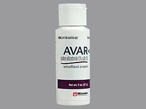 Avar-E 10 %-5 % (w/w) topical cream