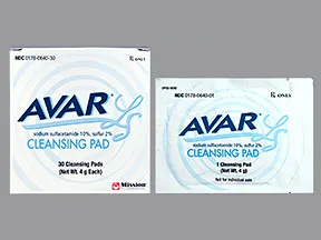 Avar LS 10 %-2 % topical pads